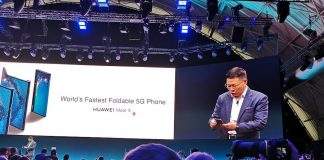 Smartphone plegable 5G Huawei Mate X sorprende en el MWC 19