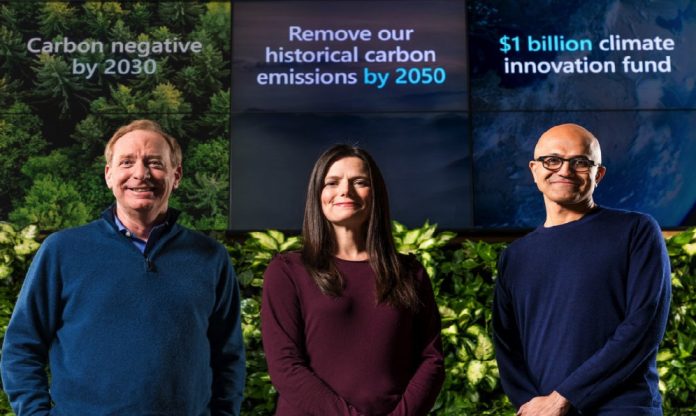 Microsoft más sostenible que nunca, con la eliminación de su huella de CO2