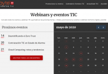 Calendarios eventos y webinars TIC Byte TI