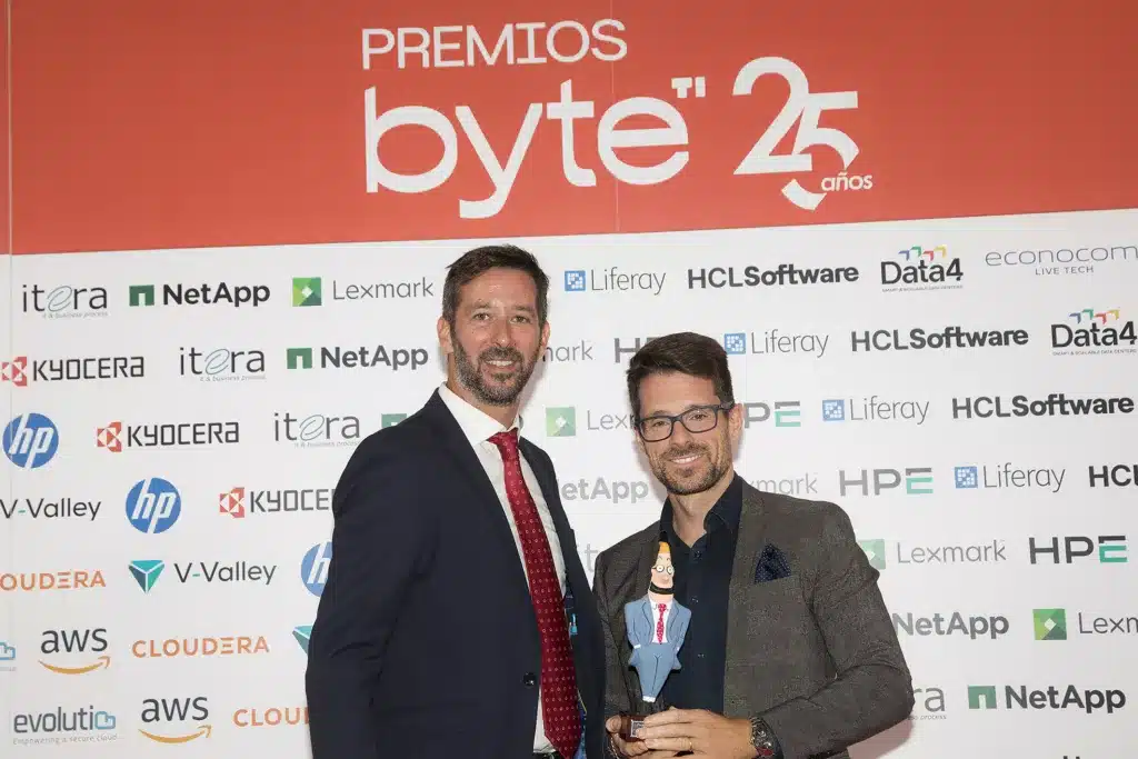 Mejor solución de ciberseguridad Ping Identity. Recogió el premio Guillermo Arias, Strategic Account Executive Iberia de Ping Identity.