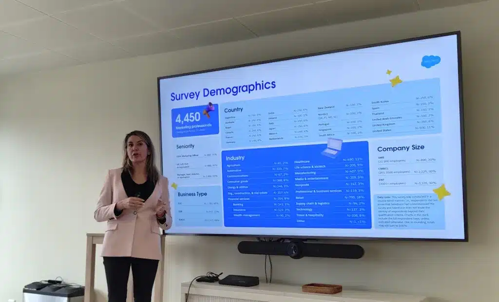 Estudio IA, Laura Guzmán, Area Vicepresident de Salesforce