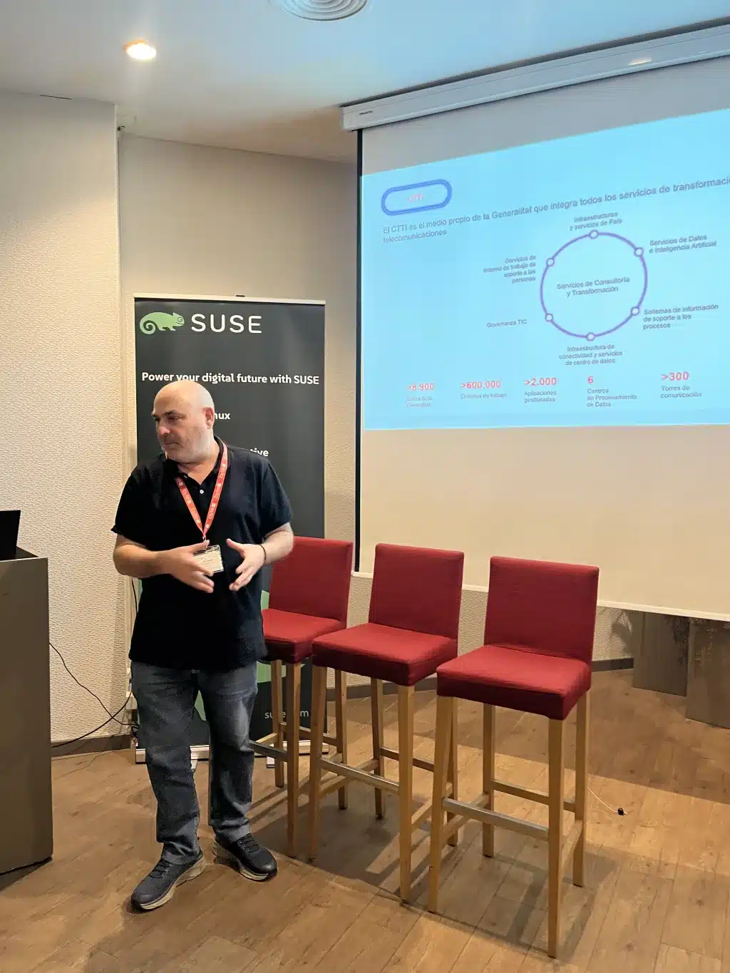 David Recuenco, Director Executiu de Govern i Arquitectures Empresarials del CTTI durante su intervención