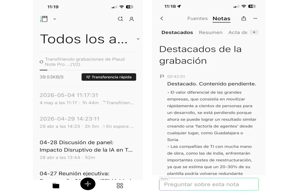 Análisis de Plaud Note Pro: Mucho más que una simple grabadora de voz 5 Análisis de Plaud Note Pro: Mucho más que una simple grabadora de voz 3