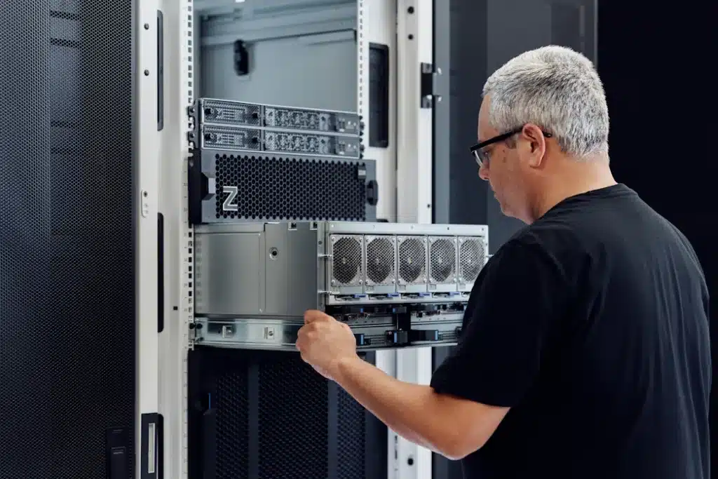 IBM estrena los sistemas compactos z17 y LinuxONE de montaje en rack y un bastidor 3 IBM z17 Rack Mount Lifestyle