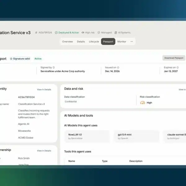 Revista Byte TI - Noticias de Informática | Noticias de Tecnología | Noticias Ciberseguridad para el CIO, Director de Sistemas y Ciberseguridad 2 ServiceNow verifica los permisos de los agentes de IA en tiempo real con AI Passport